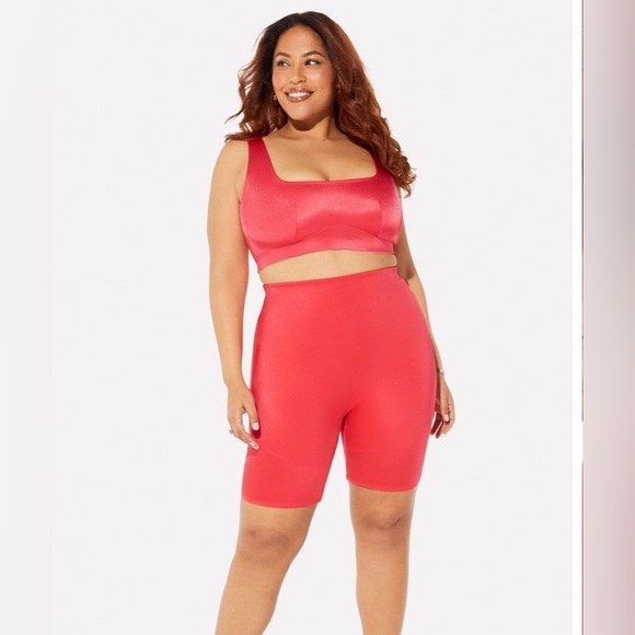 Yitty: Athleisure Shapeware -High Waist Shaping Shorts in Pink - Picture 2 of 13